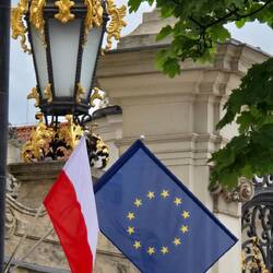 Es war auch noch Europatag - dieser wurde in Polen riesig gefeiert
