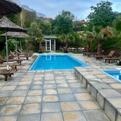 tolle kleine Poolanlage auf dem Platz