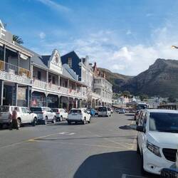 Simon's Town. Lunch stop. Angela had the Kudu. I had the squid.