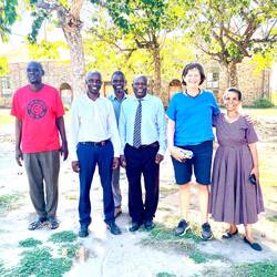 Carroe, Symon and Rev Chiwa with McDonald, me and Christina Chiwa