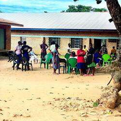 The school grounds