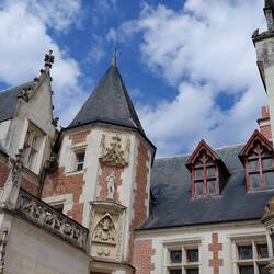 Fabulous windows in the Chateau du Clos Lucé