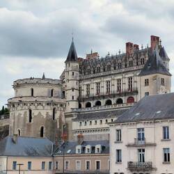 Chateau Royal d' Amboise from La Loire riverbank