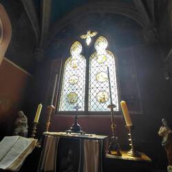 The windows of the chapel in Clos Lucé