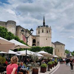 The pretty streetscape of Amboise