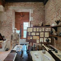 One of Leonardo's workrooms