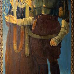 One of the paintings in the Chapel of Peace & Victory ... at the basilica.