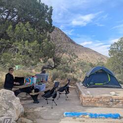 Tent campsite