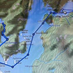 My Inreach track today.