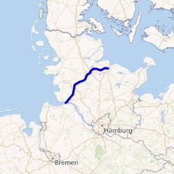 Kiel Canal route