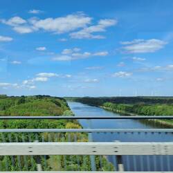 Passing over Kiel Canal. Have no recollection of learning about this