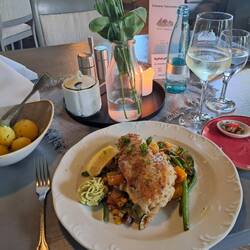 Scrummeroo. Eat in restaurant for free pitch up.