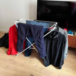 Trocknen nach dem Spaziergang