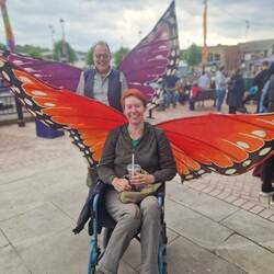 The highlight of our stay. We got to be butterflies!