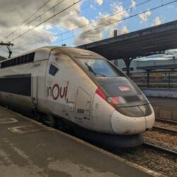 TGV in Hendaye (pünktlich!)