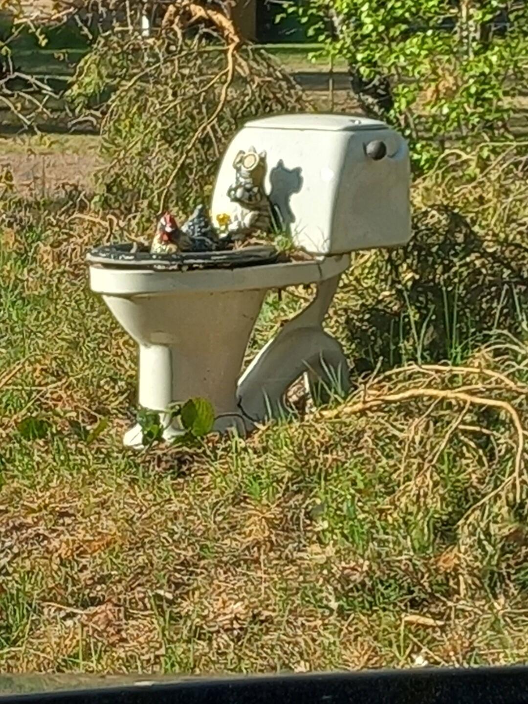 Blumenkübel...naja...stand da so