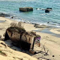 Genannt: "Blockhaus". Bunkerreste WW2
