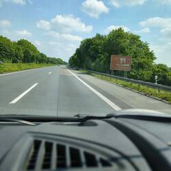 Bei Sonne und wenig Verkehr durchs Münsterland