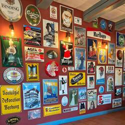 Schöne Wand im dörflichen Restaurant