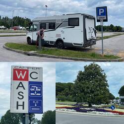 So.Vormittag gehen wir nochmal gemeinsam in die City🛍️u.danach nutzen wir noch den CamperCervice..🚐👍🏻