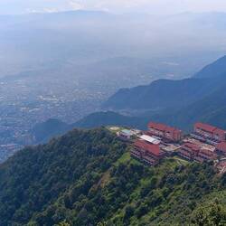 The hotel resort from the summit