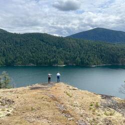 Bill and Mike at another one of the look outs on the Bold Head trail.