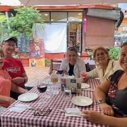 Dinner at the Northfield Cafe.  Elana, Kim, Cindy, Anna, and me