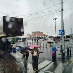 Rain rain ☔ safely on bus