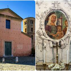 "Our Lady of Tumors:" 17th century fresco at the church of Santa Maria Maggiore — Ravenna, Italy.