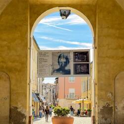 Looking through Porta Adriana, which replaced the ancient Roman Porta Aurea — Ravenna, Italy.