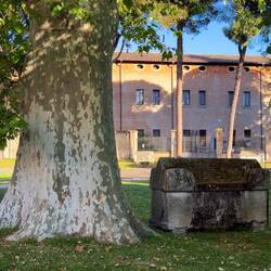 One of the sarcophagi on the grounds of the Basilica di San Vitale — Ravenna, Italy.