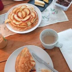 Jammijamm,Pfannkuchen mit allen möglichen Toppingvarianten