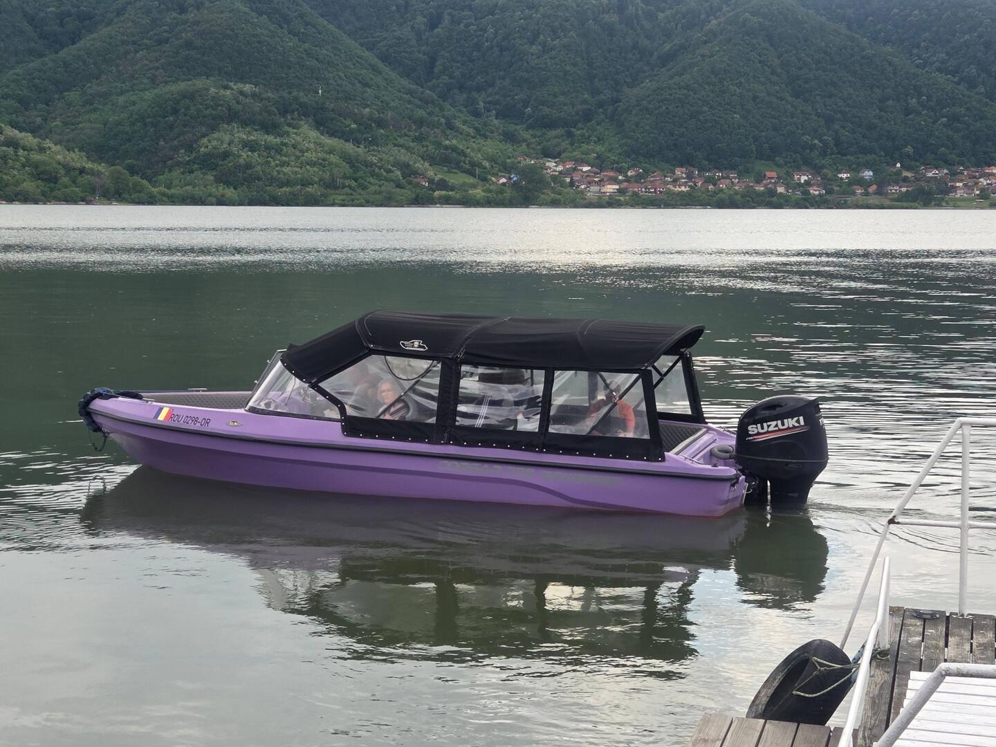 Our purple speedboat