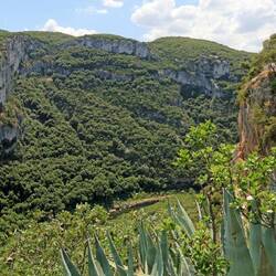 Erst später fuhr uns ein Bus an die Schlucht der Ardèche.