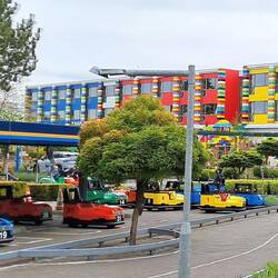 Lego Hotel in background