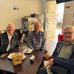 Chuck, Peter and Frank, new Australian Friends