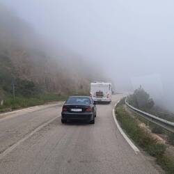 Auch kurz mal wieder (dicker!) Nebel, auf ca 1300 m