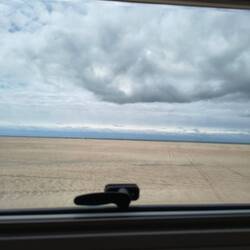 Blick aufs Meer, wobei die Wolken beeindruckend sind