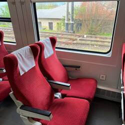 Gemütlich unterwegs mit der georgischen Bahn
