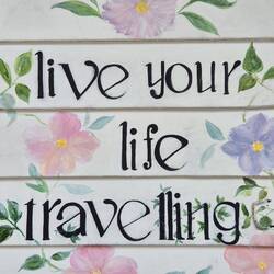 Unser Motto auf einer Wandfliese
