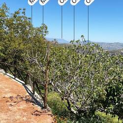 A view to peaks 45 km east ...