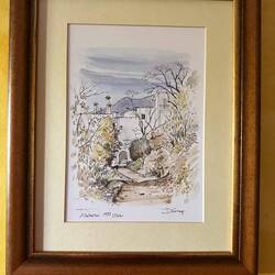 How great to find every room had framed sketches by Donald Gray