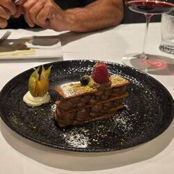 Amazing dessert at La Olla