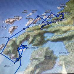 Inreach track today. Both on boats and hiking.