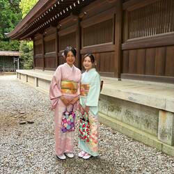 It is customary for kimonos to be worn to important temples