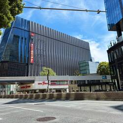 Entering Ginza-- my favorite glitz-point of 55 years ago. Now nice arquitecture, no glitz