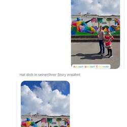 Okuda (der Streetartist himself, mit 450Tsd Followern) hat meinen Beitrag in seiner Story geteilt 🤩