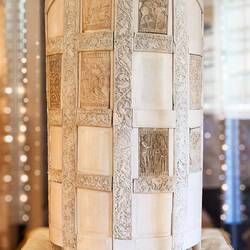 Back of the ivory throne of Maximian ... Archiepiscopal Museum — Ravenna, Italy.