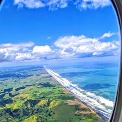 Anflug auf Auckland