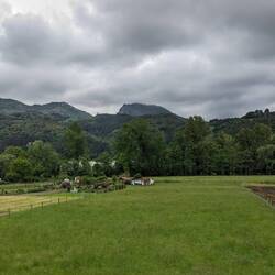 Landschaft mit viel Grün